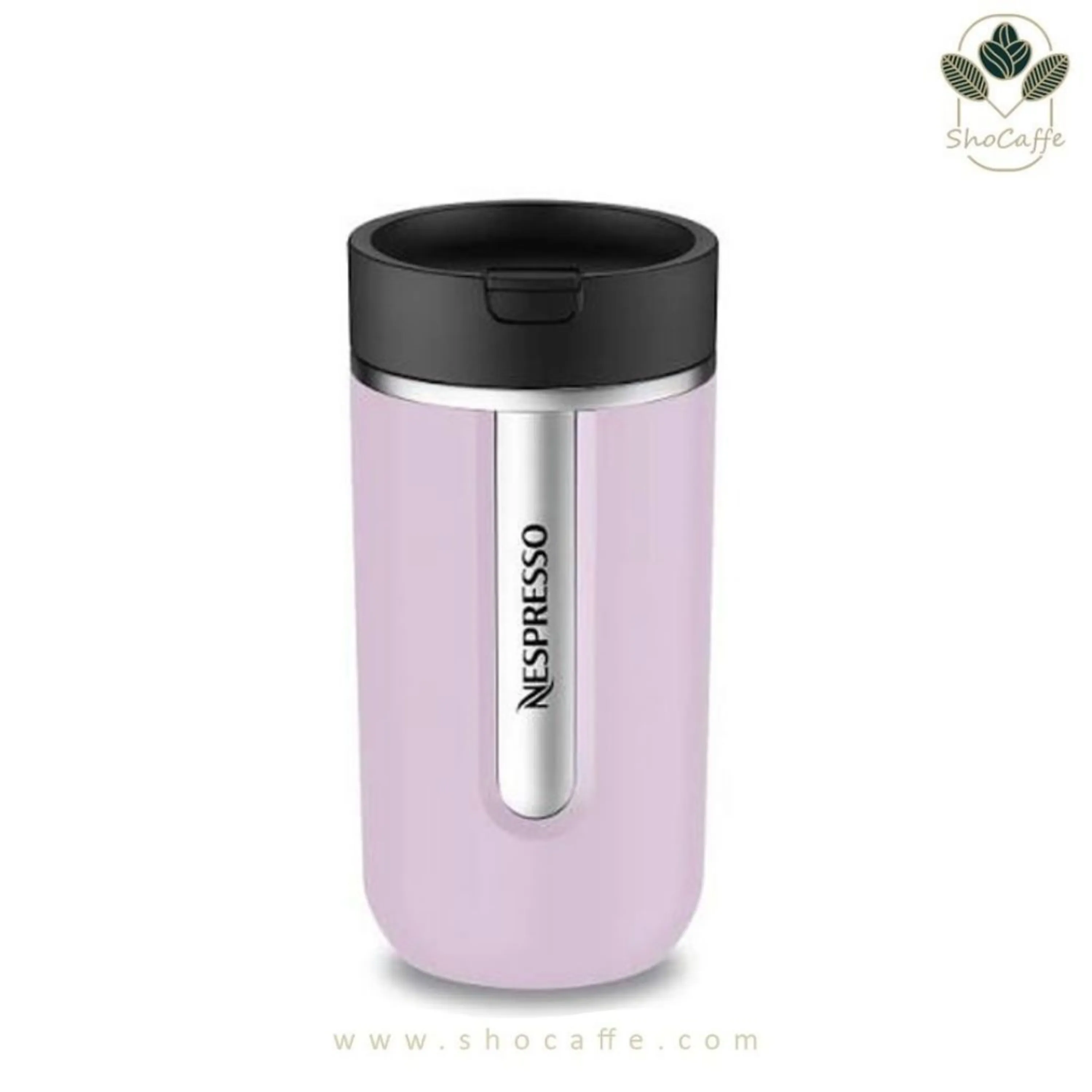 تراول ماگ نسپرسو نوماد سایز متوسط با درب اسان نوش یاسی Lavender